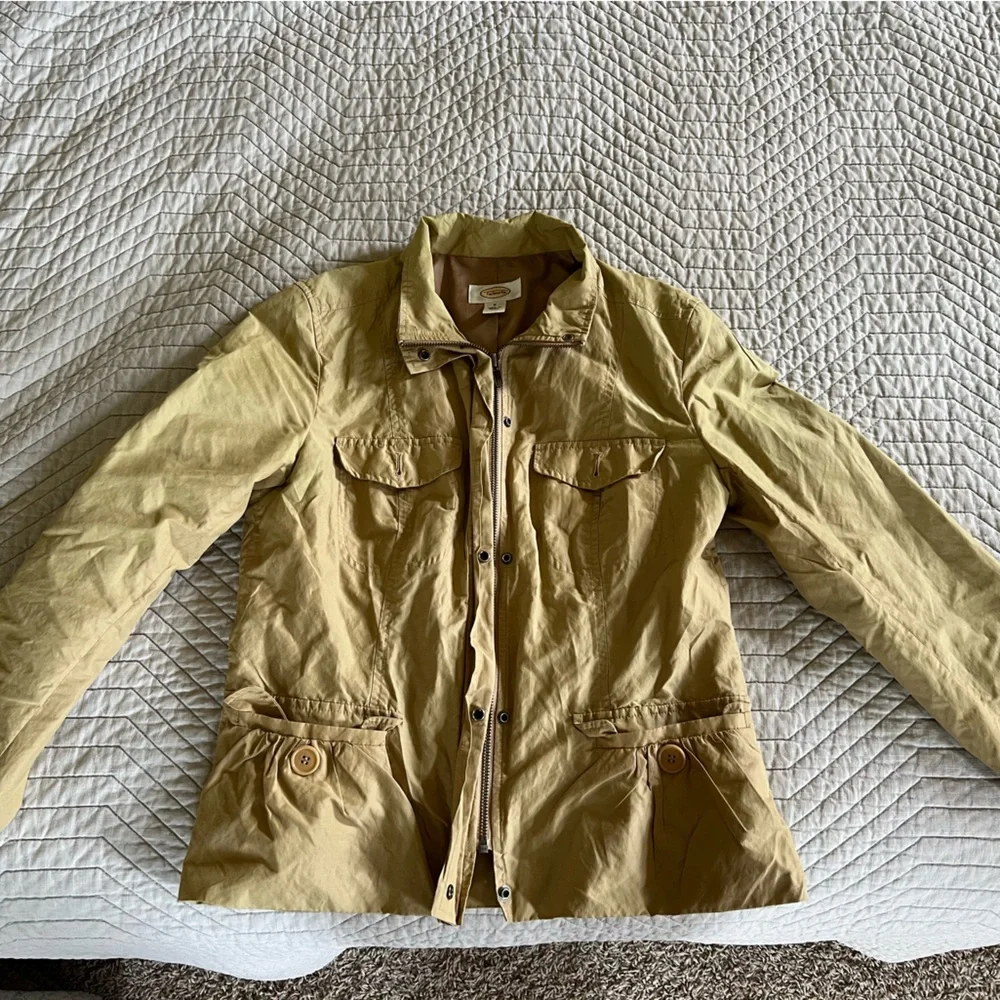 Tan Button-Up Jacket - Picture 1 of 8